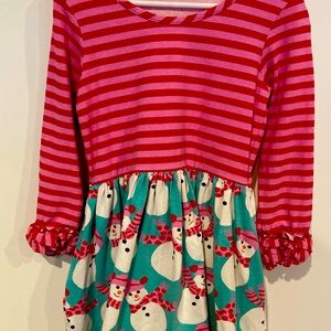 Kelly’s Kids snowman dress size 5-6